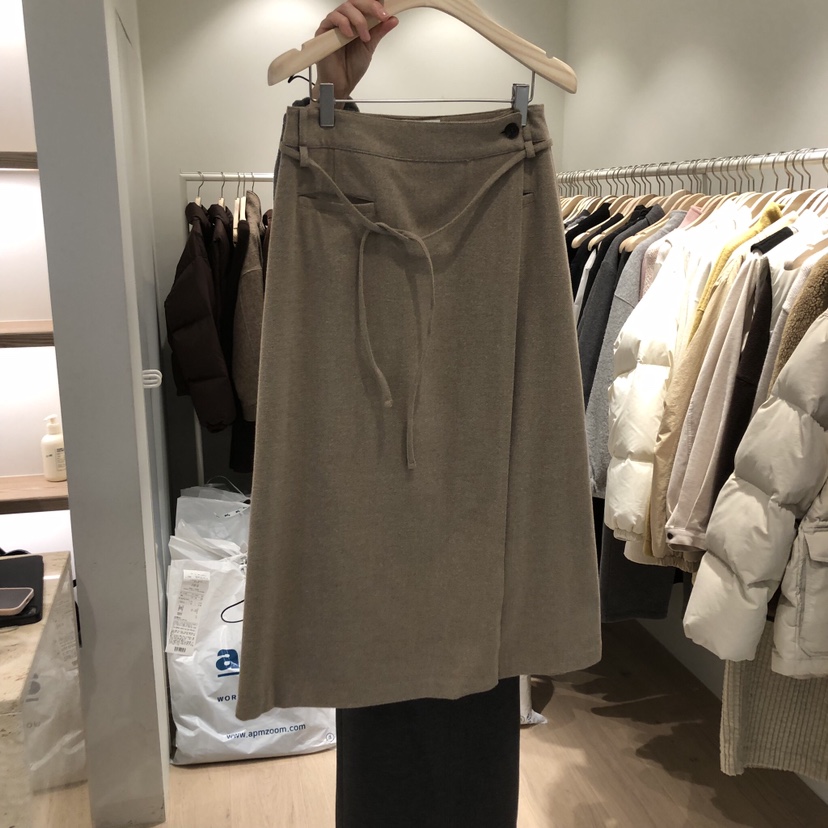 LIFFEY東大門㊣實拍女士新品真品職業推薦半身裙中短裙含腰繩LIFFEY半身裙/中短裙圖色1