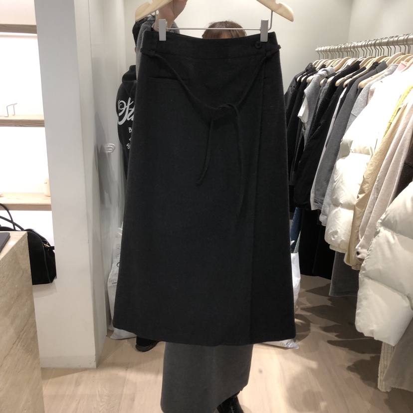 LIFFEY東大門㊣實拍女士新品真品職業推薦半身裙中短裙含腰繩LIFFEY半身裙/中短裙圖色3