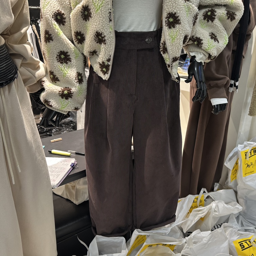 LONE STAR韓國代購㊣女裝新品休閑職業真品人氣25秋冬休閑褲LONE STAR休閑褲圖色4棕色