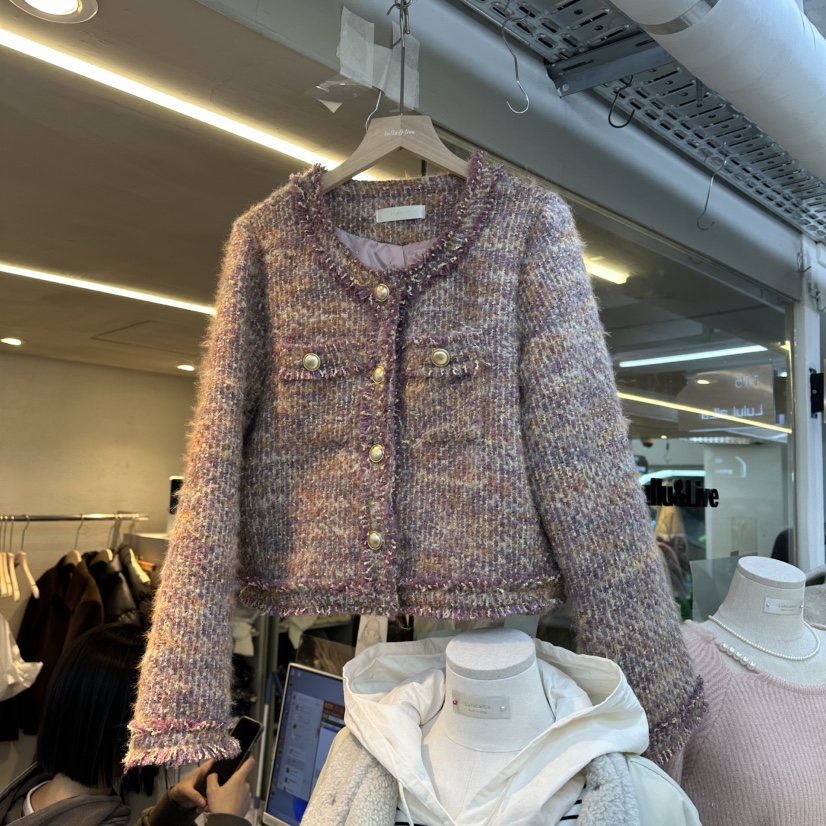 LULULALLA東大門㊣直郵女裝新款推薦休閑人氣熱賣25秋冬夾克LULULALLA夾克圖色1