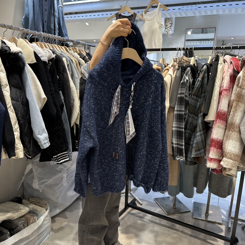 DREAM GIRIS東大門㊣直郵女士新品時尚真品熱賣針織衫圍巾DREAM GIRIS/HOT PLACE_ISSUE針織衫圖色1