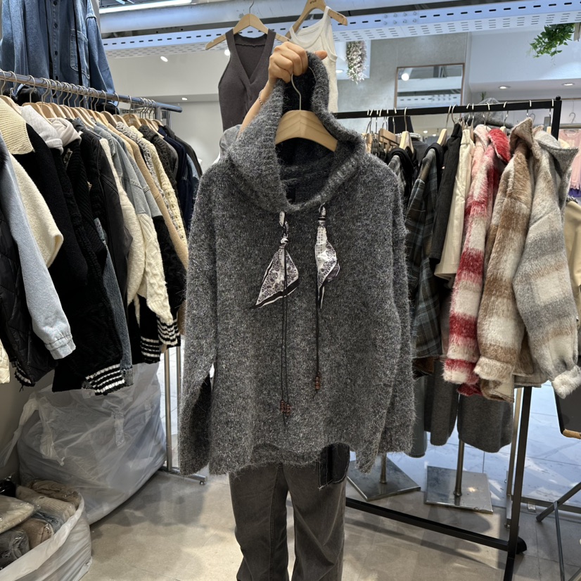 DREAM GIRIS東大門㊣直郵女士新品時尚真品熱賣針織衫圍巾DREAM GIRIS/HOT PLACE_ISSUE針織衫圖色2