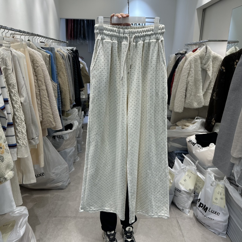 BAHATI東大門㊣代購女士新品25秋冬休閑推薦熱賣休閑褲天鵝絨BAHATI休閑褲圖色1