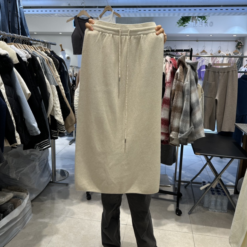 DREAM GIRIS東大門㊣代購女士新品職業時尚熱賣真品推薦長裙DREAM GIRIS/HOT PLACE_ISSUE長裙圖色2米色