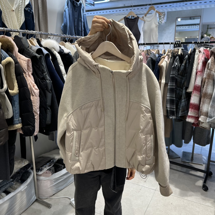 DREAM GIRIS韓國代購㊣女裝新款25秋冬推薦時尚夾克手工填充DREAM GIRIS/HOT PLACE_ISSUE夾克圖色2