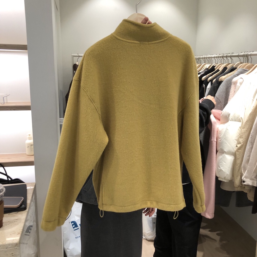 LIFFEY東大門㊣代購女裝新款熱賣25秋冬推薦衛衣羊毛抓絨拉鏈LIFFEY衛衣