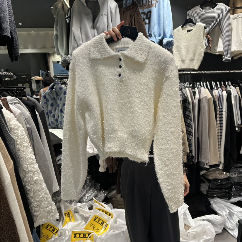 LONE STAR韓國代購㊣女裝新品職業推薦人氣熱賣真品針織衫LONE STAR針織衫圖色1