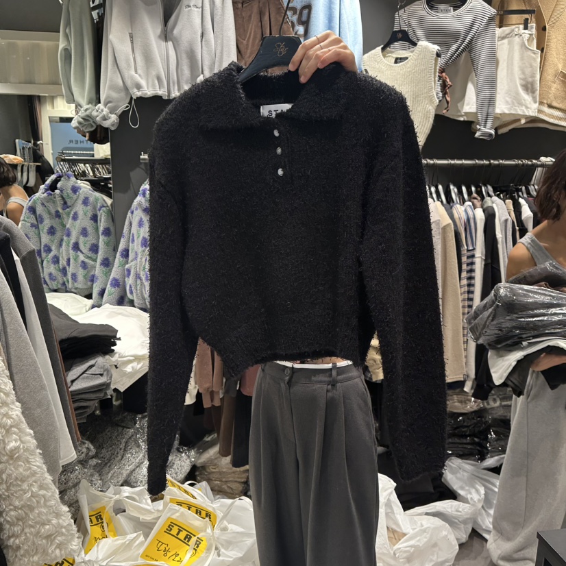 LONE STAR韓國代購㊣女裝新品職業推薦人氣熱賣真品針織衫LONE STAR針織衫圖色4