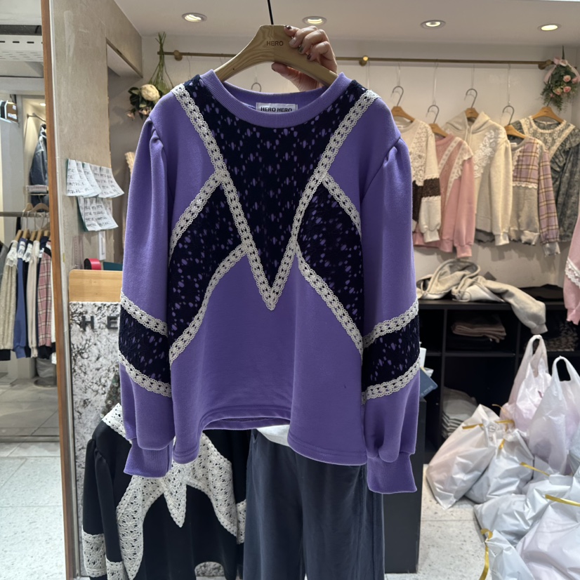 HERO東大門㊣直郵女士新品25秋冬職業推薦熱賣真品休閑長袖T恤HERO長袖T恤圖色1