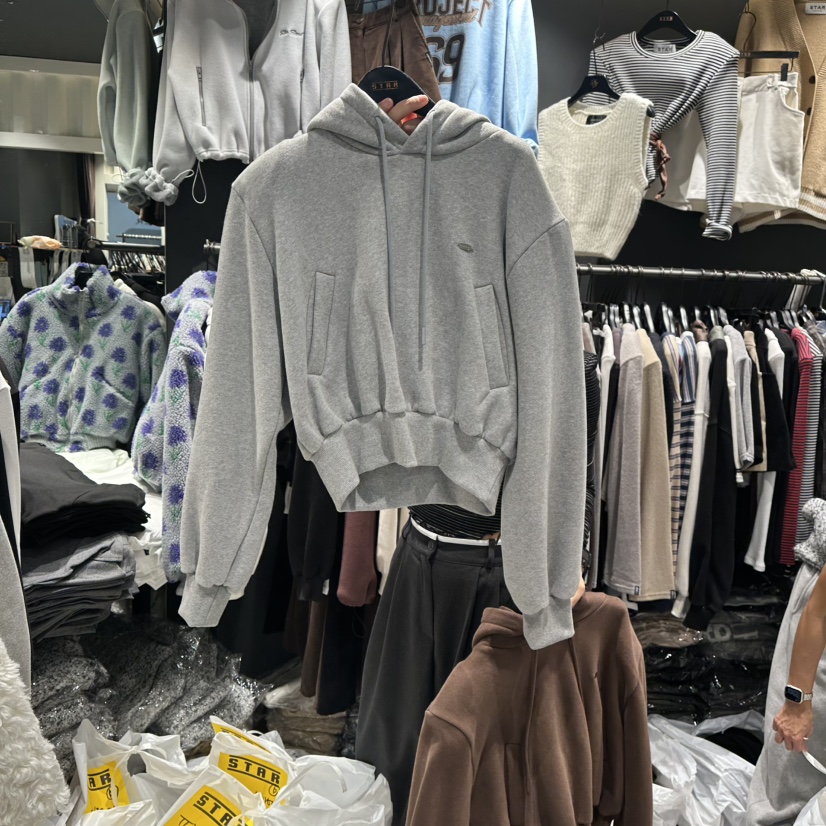 LONE STAR東大門㊣代購女裝新款熱賣真品職業衛衣連帽衫加絨LONE STAR衛衣圖色3