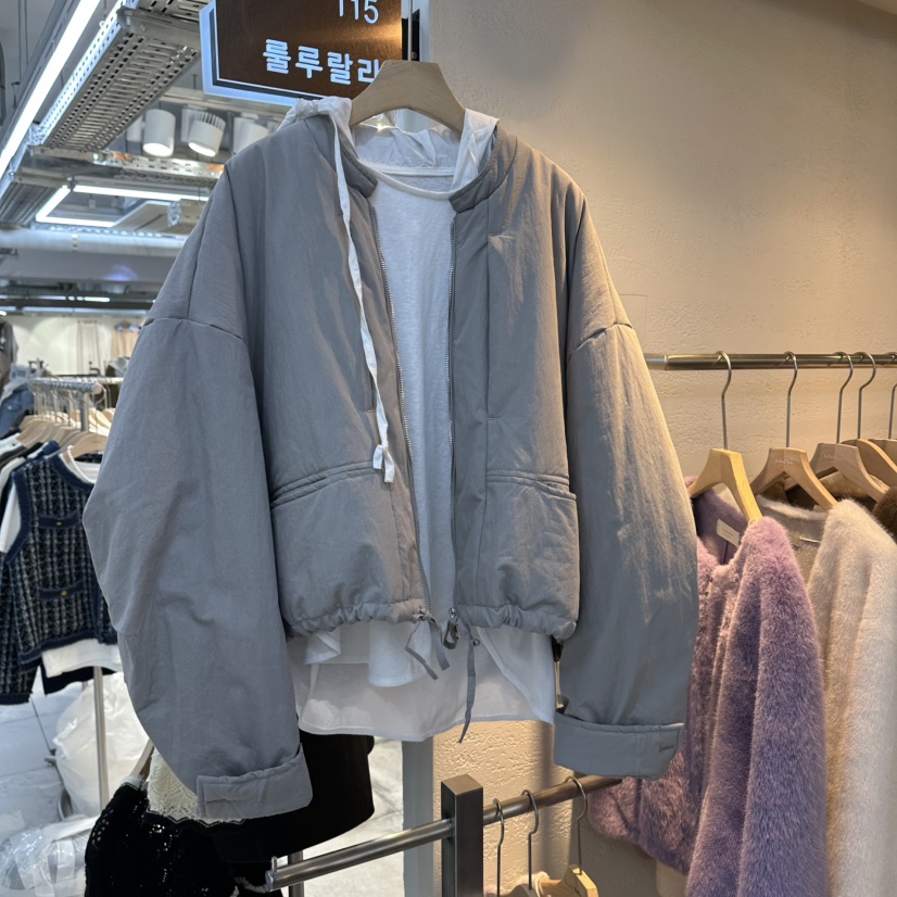 LULULALLA東大門㊣代購女士新款休閑時尚真品職業熱賣夾克拉鏈LULULALLA夾克圖色1