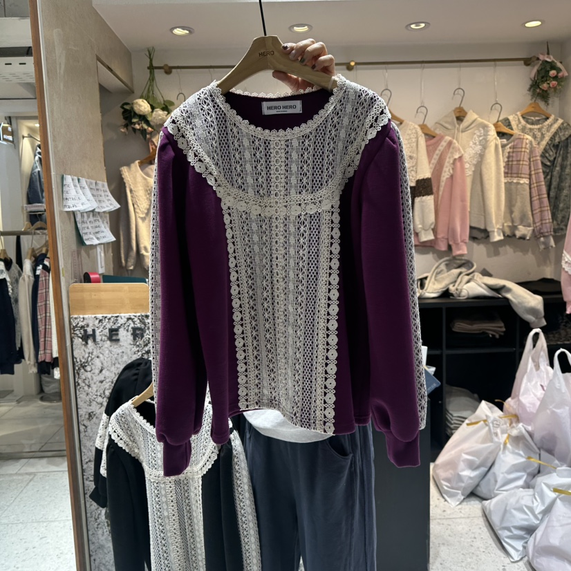 HERO東大門㊣直郵女裝新品時尚真品職業人氣熱賣25秋冬長袖T恤HERO長袖T恤圖色1