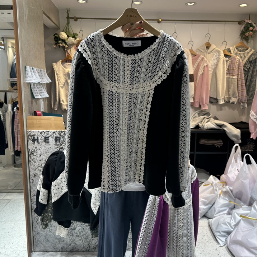 HERO東大門㊣直郵女裝新品時尚真品職業人氣熱賣25秋冬長袖T恤HERO長袖T恤圖色2