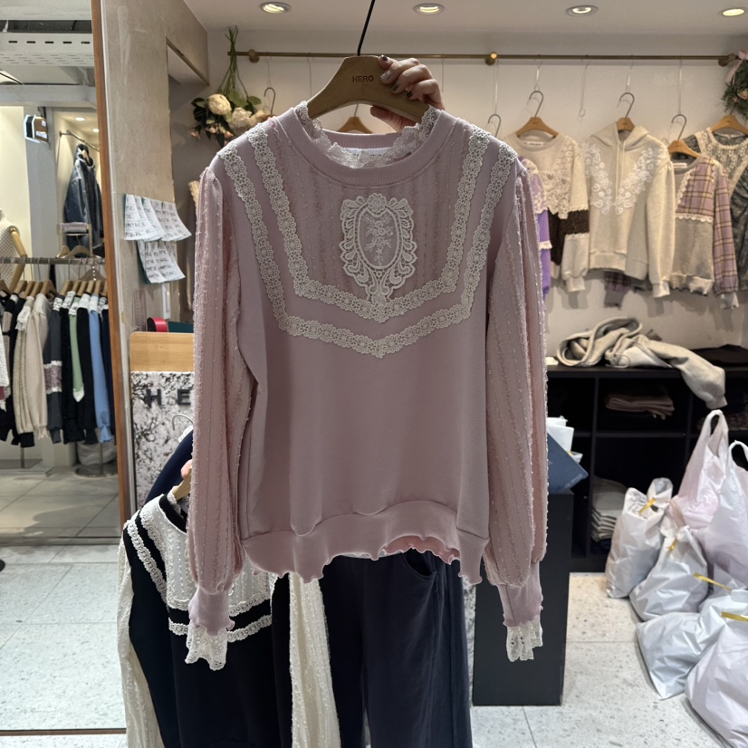 HERO韓國直郵㊣女士新款時尚真品熱賣推薦25秋冬人氣長袖T恤HERO長袖T恤圖色1