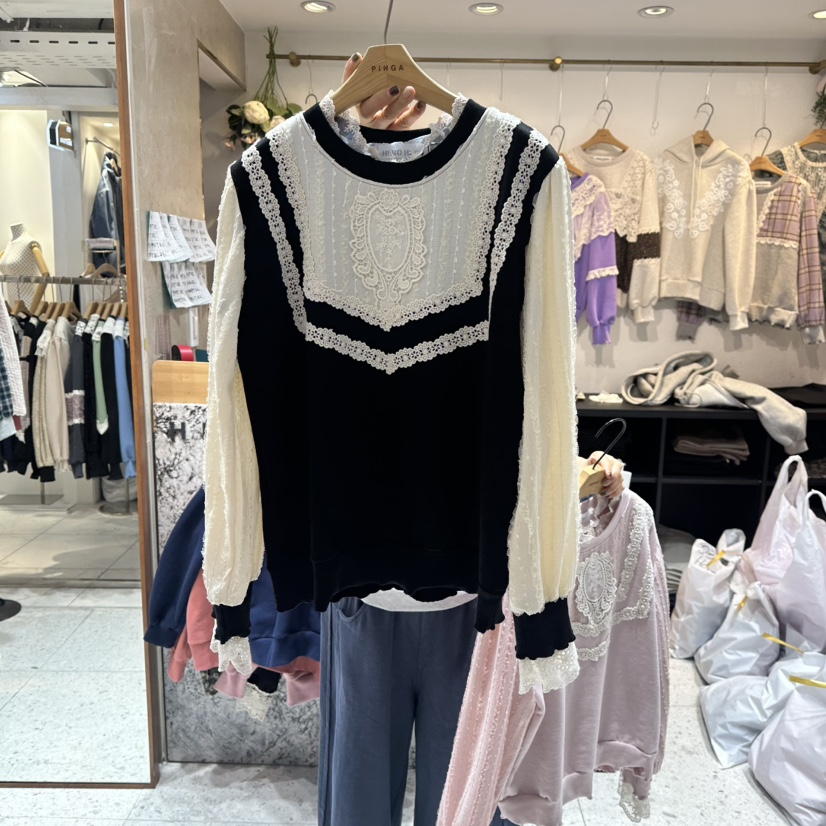 HERO韓國直郵㊣女士新款時尚真品熱賣推薦25秋冬人氣長袖T恤HERO長袖T恤圖色2