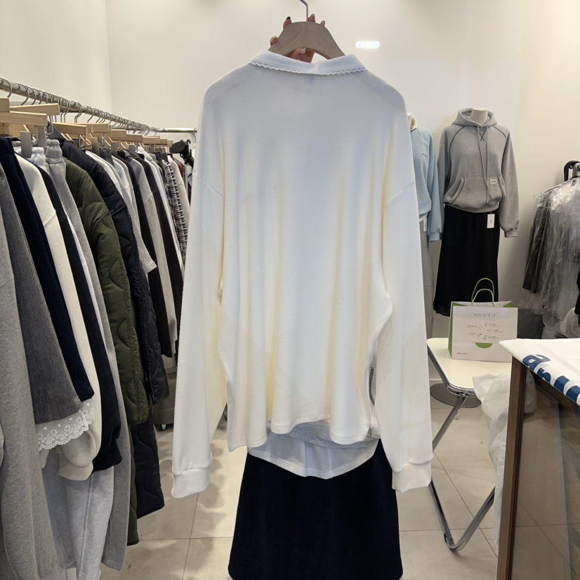 TAN&amp;COMO韓國直郵㊣女士新品推薦25秋冬時尚職業長袖T恤tan-COMO長袖T恤