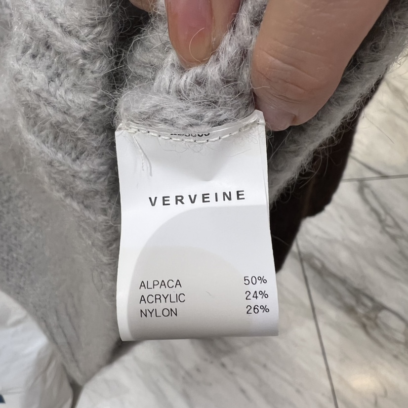 VERVEINE韓國直郵㊣女士新款職業熱賣推薦人氣毛衣羊駝毛寬松VERVEINE毛衣