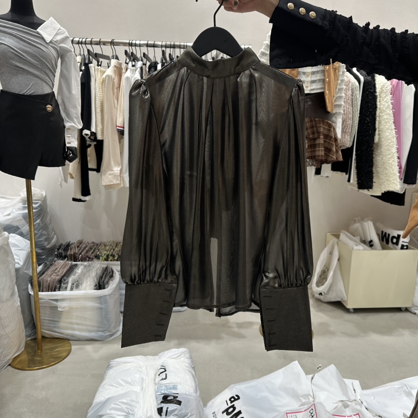 LOTTIMO東大門㊣直郵女士新款25秋冬人氣職業真品襯衫蕾絲衫LOTTIMO襯衫/蕾絲衫圖色1