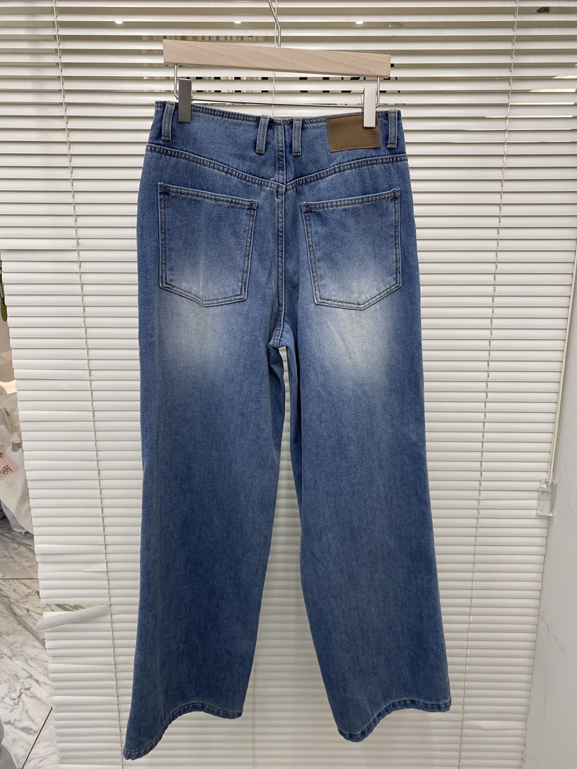 AND THE韓國代購㊣女裝新品推薦真品時尚休閑25秋冬牛仔褲AND THE牛仔褲