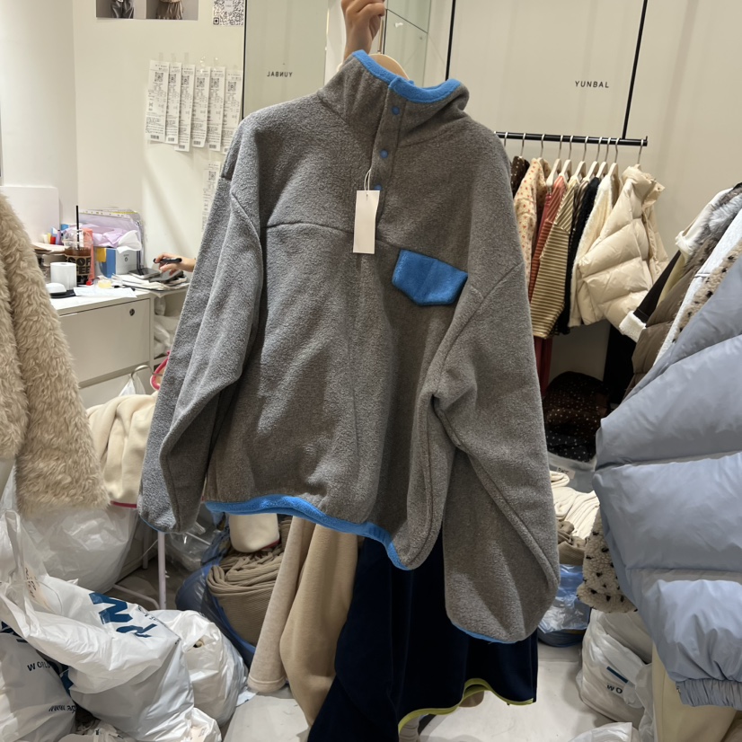 YUNBAL東大門㊣代購女士新品真品25秋冬時尚推薦熱賣衛衣抓絨YUNBAL衛衣圖色2