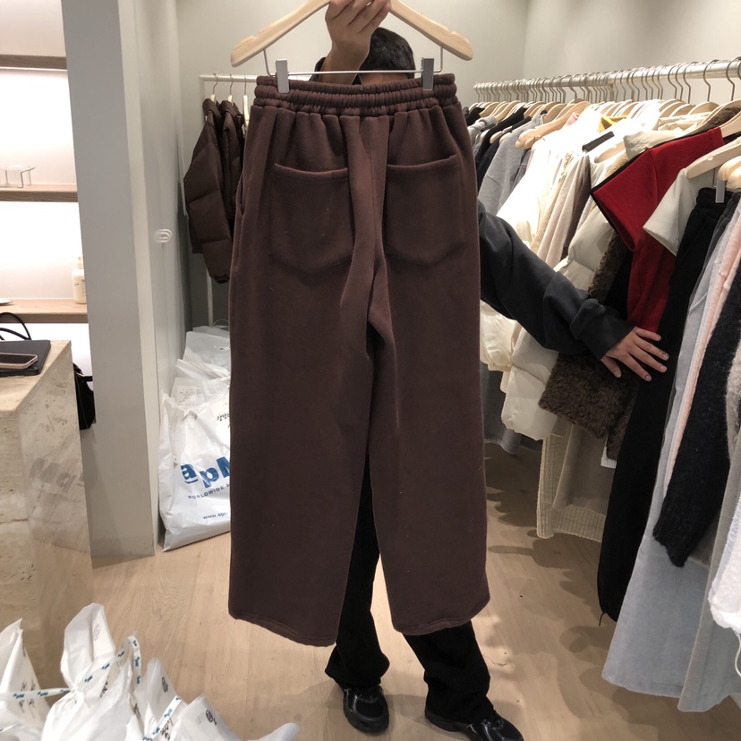 LIFFEY韓國直郵㊣女士新品真品休閑時尚職業休閑褲加絨絎縫LIFFEY休閑褲