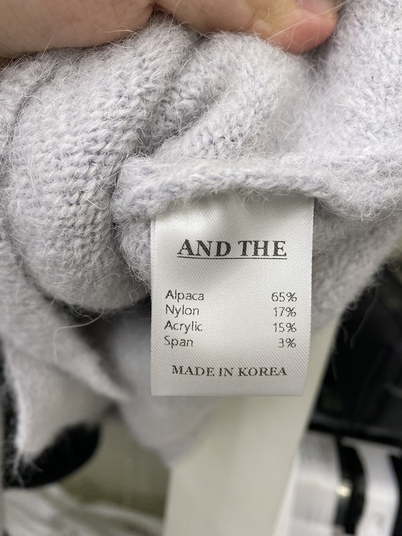 AND THE東大門㊣實拍女裝新款25秋冬人氣休閑推薦時尚毛衣AND THE毛衣