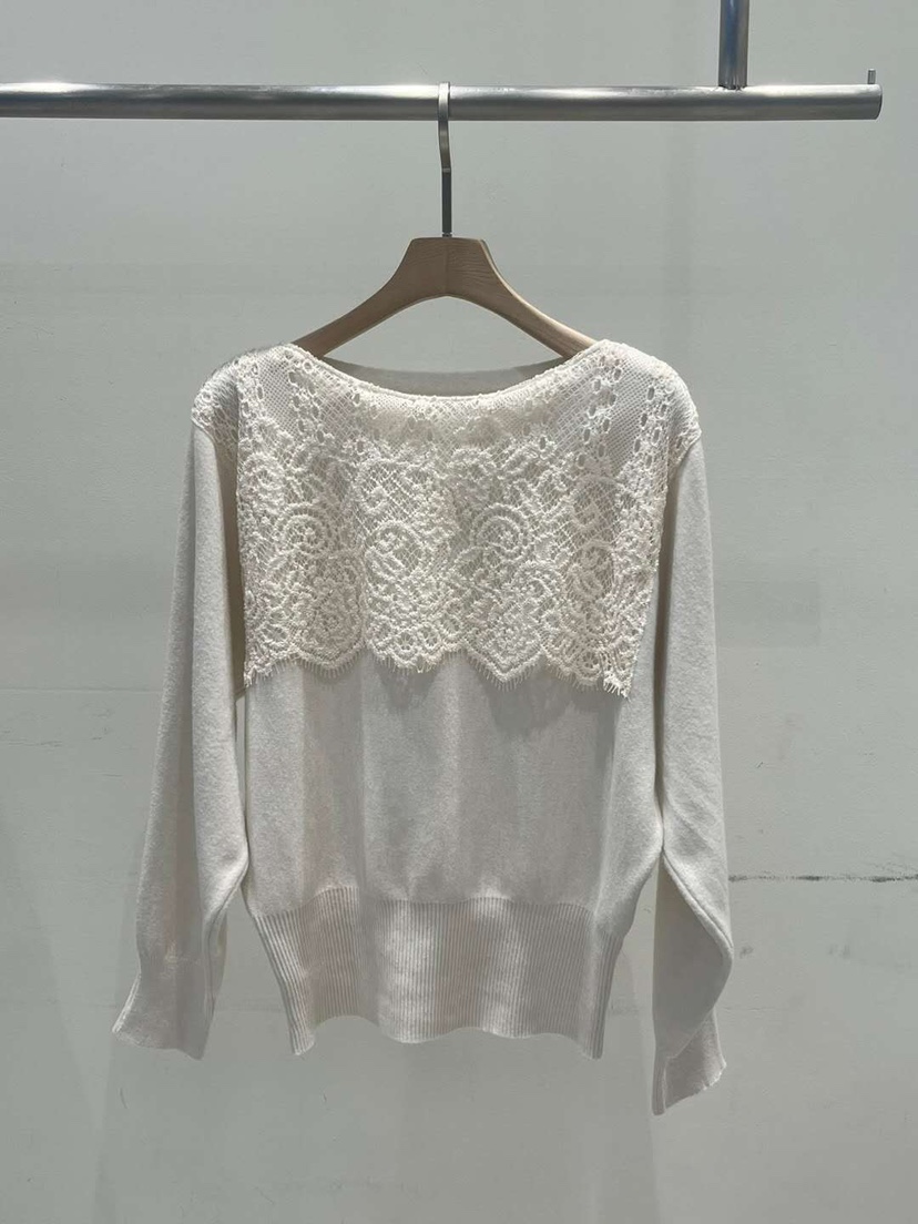 BLUE RIBBON韓國直郵㊣女士新品人氣職業熱賣針織衫奶油色BLUE RIBBON針織衫圖色1