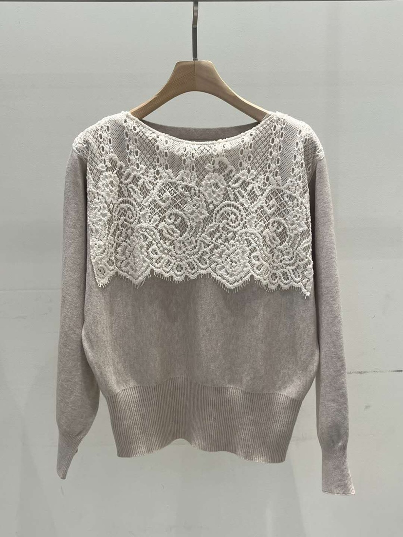 BLUE RIBBON韓國直郵㊣女士新品人氣職業熱賣針織衫奶油色BLUE RIBBON針織衫圖色2