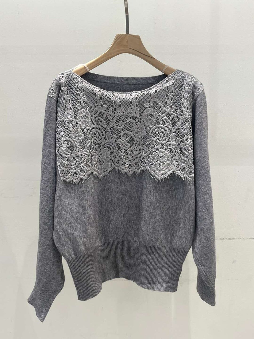 BLUE RIBBON韓國直郵㊣女士新品人氣職業熱賣針織衫奶油色BLUE RIBBON針織衫圖色3