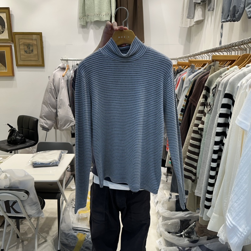 MODS-Q東大門㊣實拍女士新品真品職業時尚推薦25秋冬長袖T恤MODS-Q長袖T恤圖色2