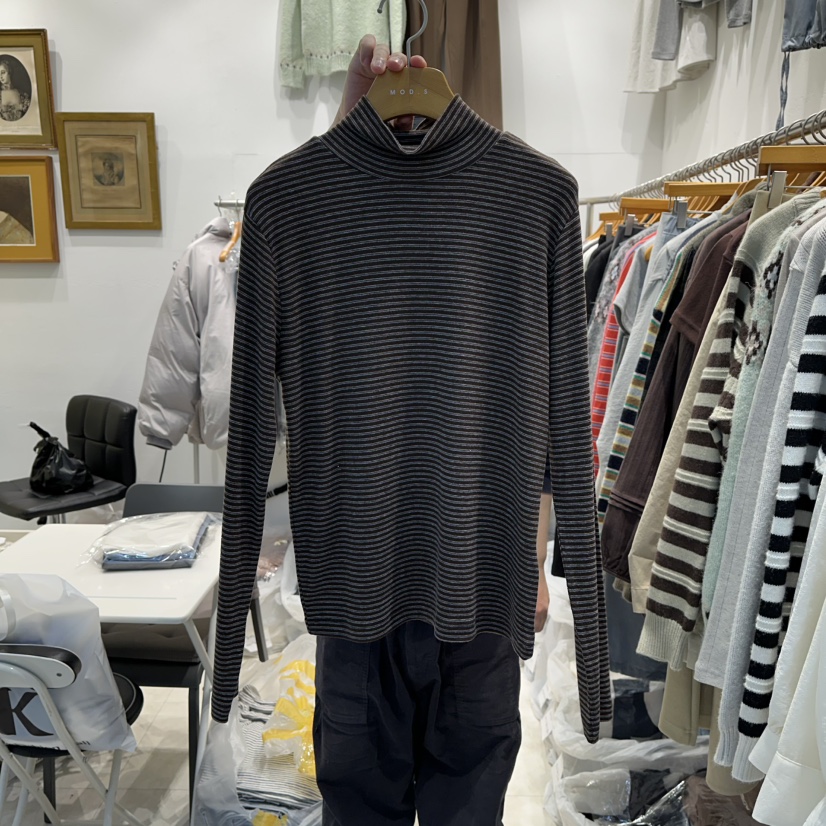 MODS-Q東大門㊣實拍女士新品真品職業時尚推薦25秋冬長袖T恤MODS-Q長袖T恤圖色3棕