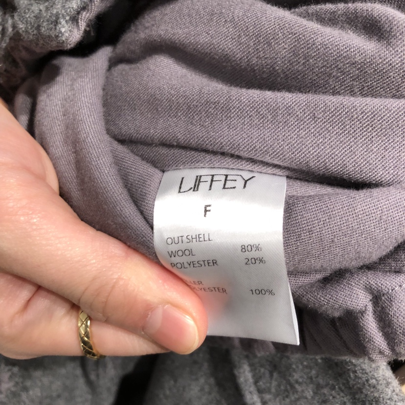 LIFFEY東大門㊣代購女裝新品時尚25秋冬真品職業休閑夾克羊毛LIFFEY夾克