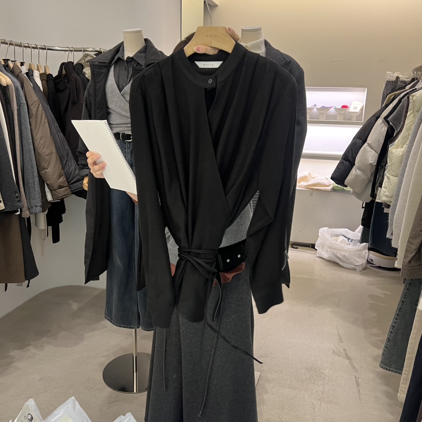 PHILO韓國直郵㊣女裝新品時尚真品人氣職業推薦熱賣襯衫蕾絲衫PHILO襯衫/蕾絲衫圖色2