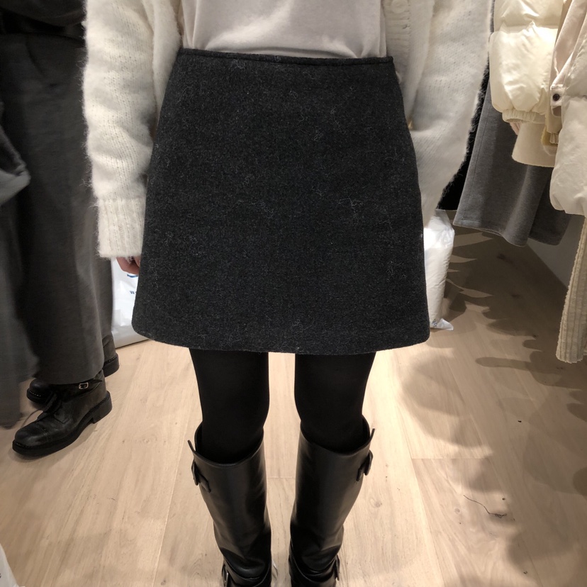 LIFFEY東大門㊣代購女士新款真品人氣時尚職業推薦短裙羊毛LIFFEY短裙圖色2