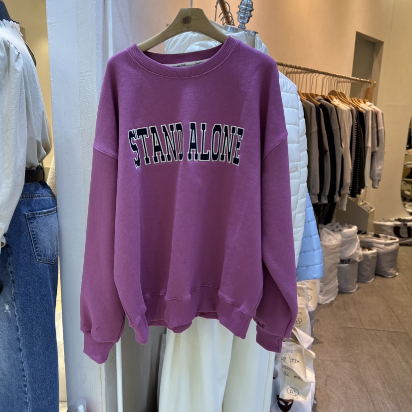 AND FLOYD東大門㊣實拍女裝新款休閑真品職業熱賣衛衣加絨stunning and Floyd衛衣圖色2