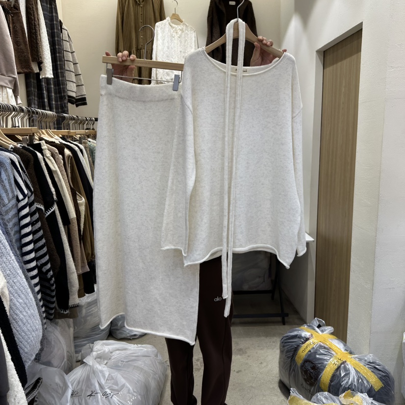 HOLYBANANA韓國代購㊣女士新款真品時尚休閑推薦套裝兩件套groovy.H/HOLYBANANA套裝圖色1