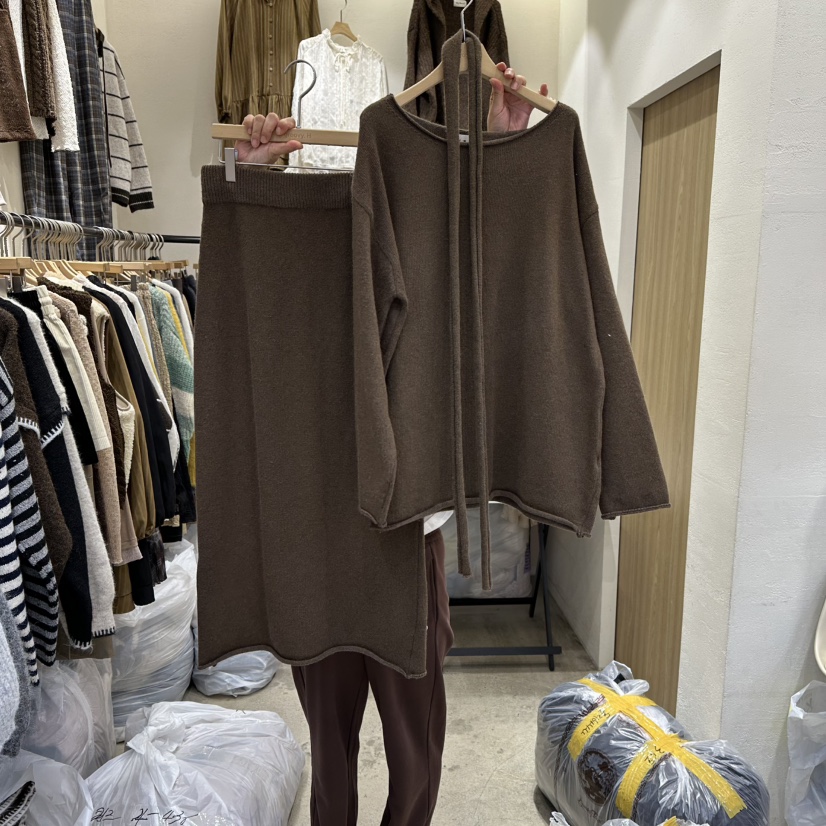 HOLYBANANA韓國代購㊣女士新款真品時尚休閑推薦套裝兩件套groovy.H/HOLYBANANA套裝圖色2