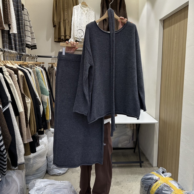 HOLYBANANA韓國代購㊣女士新款真品時尚休閑推薦套裝兩件套groovy.H/HOLYBANANA套裝圖色3