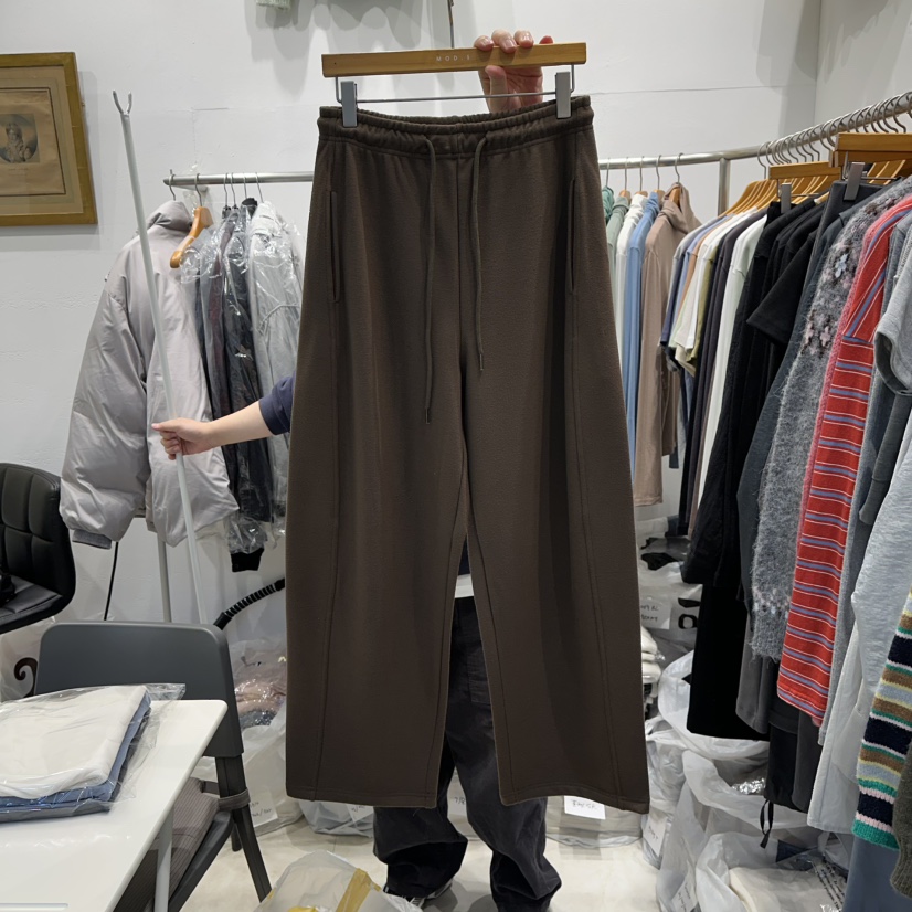 MODS-Q東大門㊣代購女士新品人氣休閑推薦職業休閑褲加絨抓絨MODS-Q休閑褲圖色1