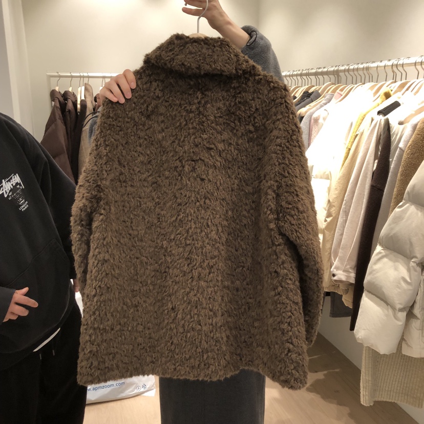 LIFFEY東大門㊣實拍女士新款時尚推薦25秋冬熱賣休閑短款大衣LIFFEY短款大衣