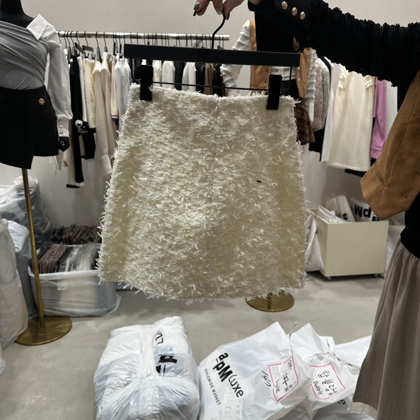 LOTTIMO韓國直郵㊣女裝新品職業25秋冬熱賣時尚真品休閑短裙LOTTIMO短裙