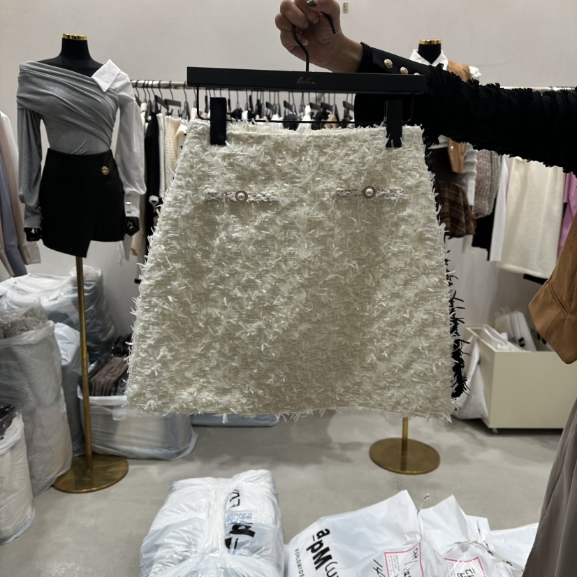 LOTTIMO韓國直郵㊣女裝新品職業25秋冬熱賣時尚真品休閑短裙LOTTIMO短裙圖色1