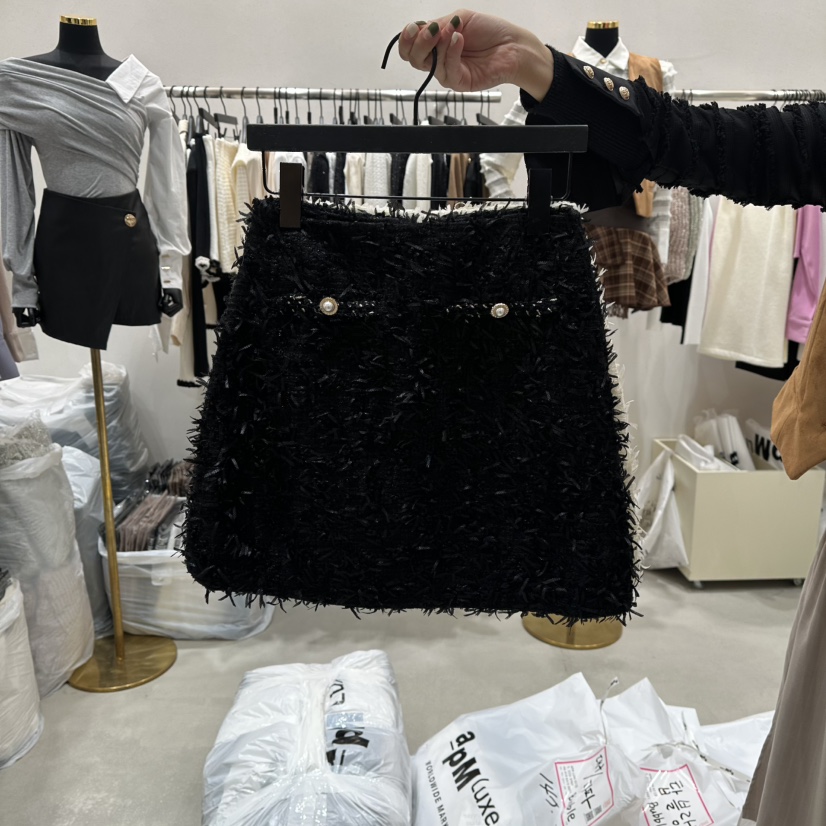 LOTTIMO韓國直郵㊣女裝新品職業25秋冬熱賣時尚真品休閑短裙LOTTIMO短裙圖色2