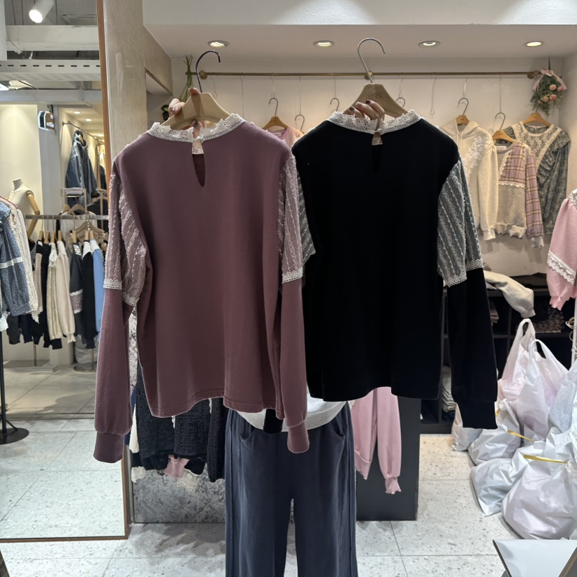 HERO韓國代購㊣女裝新品人氣推薦休閑25秋冬熱賣職業長袖T恤HERO長袖T恤