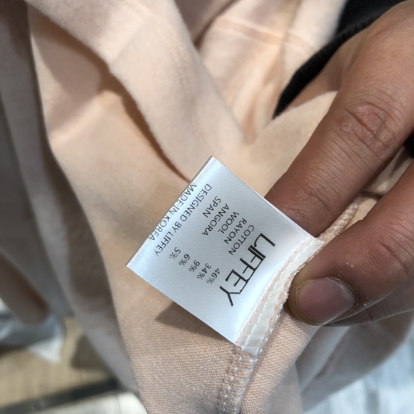 LIFFEY韓國直郵㊣女裝新品熱賣真品休閑人氣推薦長袖T恤安哥拉LIFFEY長袖T恤