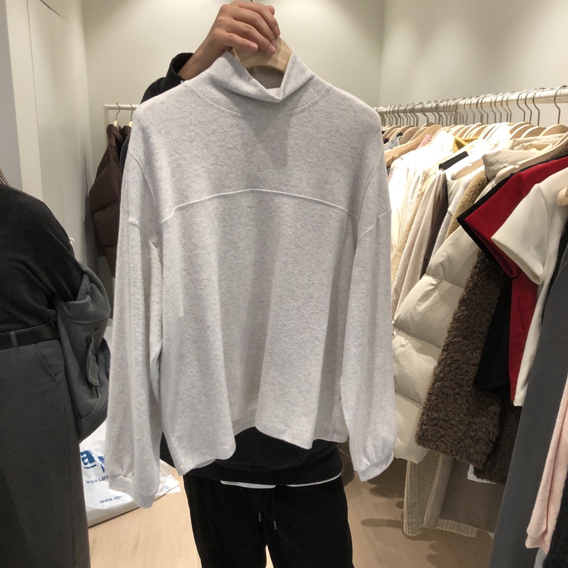 LIFFEY韓國直郵㊣女裝新品熱賣真品休閑人氣推薦長袖T恤安哥拉LIFFEY長袖T恤圖色1