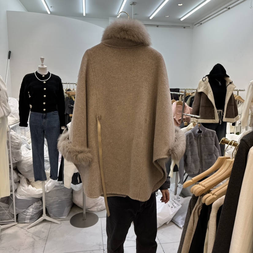 SYMPHONY東大門㊣直郵女士新品真品人氣25秋冬短款大衣浣熊SYMPHONY短款大衣