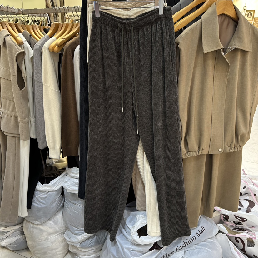 SANS東大門㊣直郵女裝新品人氣推薦職業熱賣25秋冬休閑褲泰迪熊SANS休閑褲圖色3