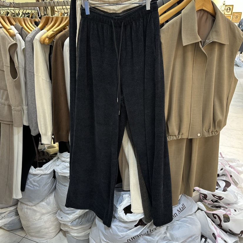 SANS東大門㊣直郵女裝新品人氣推薦職業熱賣25秋冬休閑褲泰迪熊SANS休閑褲圖色5