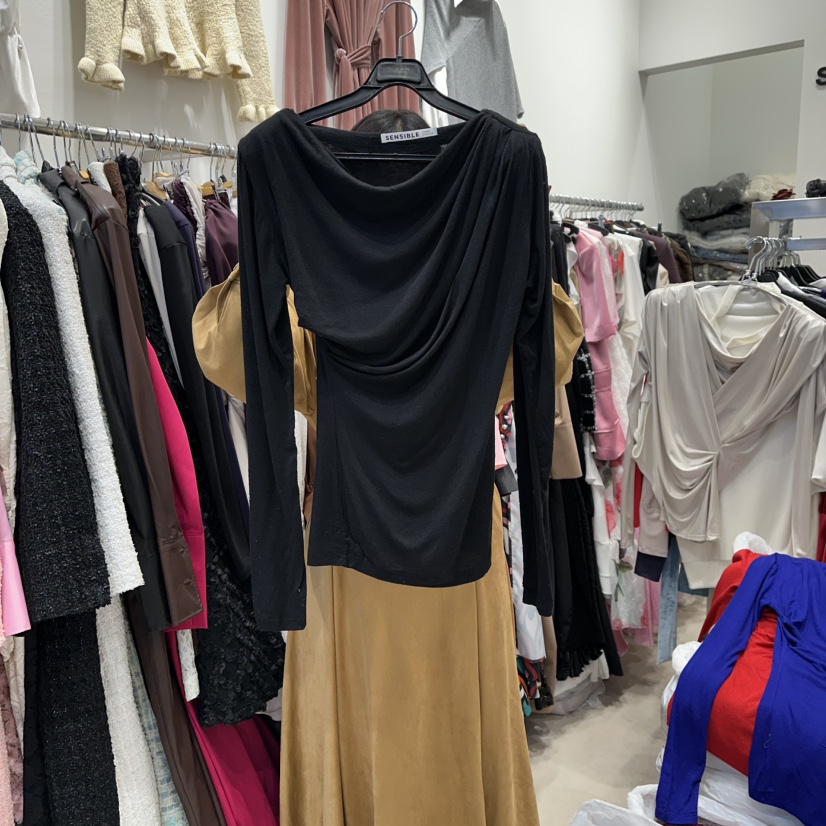 SENSIBLE-S韓國代購㊣女士新品職業休閑25秋冬長袖T恤羊毛SENSIBLE長袖T恤圖色4